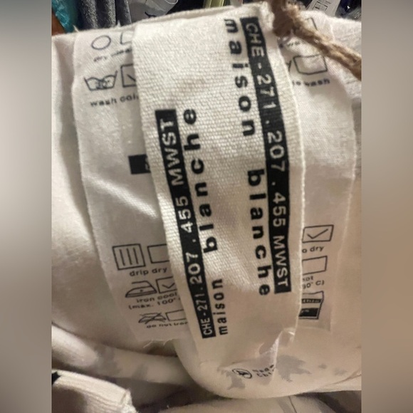 Maison Blanche new pencil skirt size 4 NWT bikercore statement cotton timeless - Picture 6 of 12